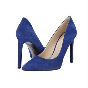 Nine West Tatiana Blue Suede Pumps 8.5